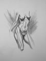 Michael Hensley Drawings, Female Form 121